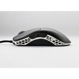 Ducky Feather Black & White, Souris gaming Noir/Blanc, 400 - 16.000 dpi, LED ARGB