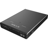 ICY BOX IB-2812CL-U3, Boîtier disque dur Noir, Clé B