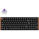 Keychron K4 HE-F1Z Wireless, clavier Noir/bois, Layout BE, Gateron Double-Rail Magnetic Nebula