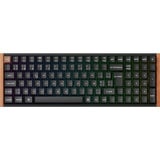 Keychron K4 HE-F1Z Wireless, clavier Noir/bois, Layout BE, Gateron Double-Rail Magnetic Nebula