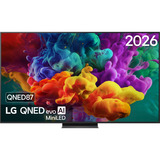 LG QNED87 evo AI 75" 4K Ultra HD TV Noir, 4x HDMI, 2x USB, sortie optique, Bluetooth, LAN, WLAN, CI+, HDR10, Dolby Vision