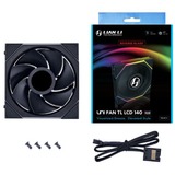 Lian Li UNI FAN TL 140 LCD Reverse Blade ventilateur de boîtier RGB  Noir, 140 x 144 x 28 mm