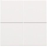 Niko Kit de finition pour interrupteur électronique quadruple ou plaque centrale à bouton-poussoir Blanc