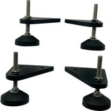 Trak Racer Pieds stabilisateurs et protections de sol TR80 et TR160, Pied de support Noir, 4 unités