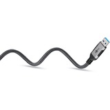 goobay Adaptateur réseau USB-A 3.2 Gen1 vers RJ-45, Carte réseau Noir/Argent, 5 mètres