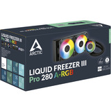 ARCTIC Liquid Freezer III Pro 280 A-RGB, Watercooling Noir, Connecteur de ventilateur PWM à 4 broches