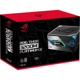 ASUS ROG Thor Platinum III modulaire alimentation 1200 watt Noir, 1x 12V-2x6, 4x PCIe, 1x 12V-2x6, 4x PCIe