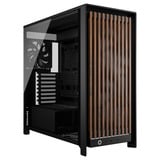 Corsair FRAME 5000D WOOD RS boîtier midi tower Noir/bois | 3x USB-C | Window