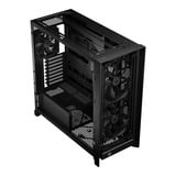 Corsair FRAME 5000D WOOD RS boîtier midi tower Noir/bois | 3x USB-C | Window