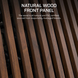 Corsair FRAME 5000D WOOD RS boîtier midi tower Noir/bois | 3x USB-C | Window