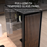 Corsair FRAME 5000D WOOD RS boîtier midi tower Noir/bois | 3x USB-C | Window