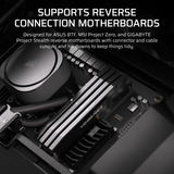 Corsair FRAME 5000D WOOD RS boîtier midi tower Noir/bois | 3x USB-C | Window