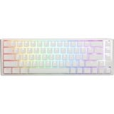 Ducky One 3 SF White, clavier gaming Blanc/Argent, Layout BE, Cherry MX RGB Blue, LED RGB, 65%, ABS