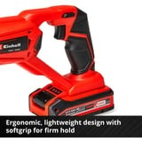 Einhell TE-AP 18 Li Noir, Rouge, Scie sabre Rouge/Noir, Noir, Rouge, 2,2 cm, 10 cm, 6 mm, Batterie, 80 mm