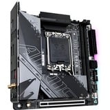 GIGABYTE B760I AORUS PRO, Socket 1700 carte mère Gris, RAID, 2.5 Gb-LAN, WLAN, BT, Sound, Mini-ITX