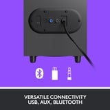 Logitech Z407, Haut-parleur PC Noir, Bluetooth