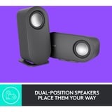 Logitech Z407, Haut-parleur PC Noir, Bluetooth