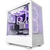 NZXT H5 Flow boîtier midi tower Blanc (mat) | 1x USB-A | 1x USB-C | Verre Trempé