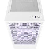 NZXT H5 Flow boîtier midi tower Blanc (mat) | 1x USB-A | 1x USB-C | Verre Trempé