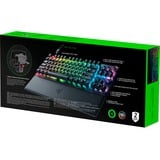 Razer Huntsman V3 Pro TKL RGB clavier gaming mécanique Noir, Layout US (QWERTY), Razer Analog Optical Gen 2, 80% (TKL), Double-shot PBT