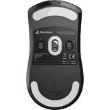Sharkoon FIREGLIDER One, Souris gaming Noir, 400 - 12 000 DPI, 2,4 GHz / USB