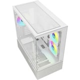 Sharkoon MK7 ARGB boîtier mini tower Blanc | 2x USB-A | 1x USB-C | RGB | Verre Trempé