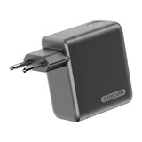 Sitecom 70W GaN Power Delivery chargeur mural avec affichage LED Noir