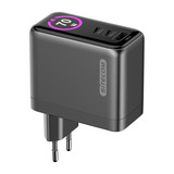 Sitecom 70W GaN Power Delivery chargeur mural avec affichage LED Noir