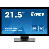 iiyama ProLite T2238MSC-B1 21.5" Moniteur tactile Noir (Mat), 1x DisplayPort, 1x HDMI, 2x USB-A