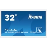 iiyama Prolite TF3239MSC-W1AG, Affichage public Blanc, 80 cm (31.5"), 1920 x 1080 pixels, Full HD, LED, 8 ms, Blanc