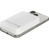 Belkin BoostCharge Pro powerbank magnétique sans fil de 8 000 mAh + support - 15 W Blanc