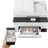 Canon MAXIFY GX2051 Imprimante jet d'encre couleur avec MegaTank rechargeable, Imprimante multifonction Blanc, impression, copie, numérisation, fax, Wi-Fi