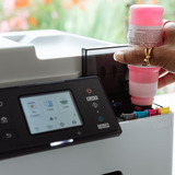 Canon MAXIFY GX2051 Imprimante jet d'encre couleur avec MegaTank rechargeable, Imprimante multifonction Blanc, impression, copie, numérisation, fax, Wi-Fi