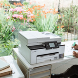 Canon MAXIFY GX2051 Imprimante jet d'encre couleur avec MegaTank rechargeable, Imprimante multifonction Blanc, impression, copie, numérisation, fax, Wi-Fi