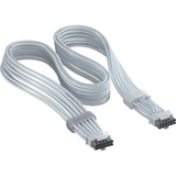 Corsair ThermalProtect PCIe 5.1 600W 12V-2x6 Cable - White, Câble Blanc, PCIe 5.1, 600W, 1x 12V-2x6 (M) / 1x 12V-2x6 (M)