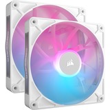 Corsair iCUE LINK RX140 RGB Starter kit ventilateurs de boîtier Blanc, 2 pièces, 140 x 140 x 25 mm, PWM