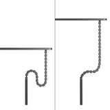 Neomounts ADS06-133BL, Guide-câble Noir