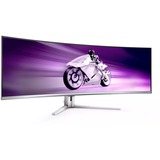 Philips Evnia 49M2C8900 QD-OLED 48.9" Moniteur UltraWide gaming incurvé Blanc, 1x DisplayPort, 2x HDMI, 1x USB-C, 4x USB-A, 240 Hz