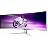Philips Evnia 49M2C8900 QD-OLED 48.9" Moniteur UltraWide gaming incurvé Blanc, 1x DisplayPort, 2x HDMI, 1x USB-C, 4x USB-A, 240 Hz