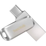 SanDisk Ultra Dual Drive Luxe 1 To, Clé USB Argent, USB-A 3.2 Gen 1, USB-C 3.2 Gen 1