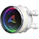 Sharkoon S80 RGB Blanc, Watercooling Blanc, Connecteur de ventilateur PWM à 4 broches