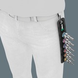 Wera Courroie C 2 Jeu de douilles Zyklop, 1/2", Clés mixtes à cliquet Noir, 6 pièces, avec fonction de maintien
