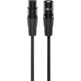 goobay Câble de connexion XLR Noir, 5 mètres