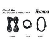 iiyama ProLite XUB2293HSU-W7 21.5" Moniteur  Blanc (mat), 100 Hz, HDMI, DisplayPort, audio, USB