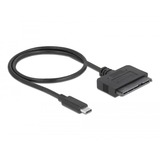 DeLOCK USB Type-C Converter to 22 pin SATA 6 Gb/s, Convertisseur Noir