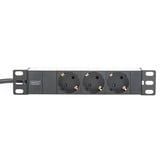 Digitus DN-95411, Multiprise Noir/en aluminium