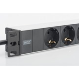 Digitus DN-95411, Multiprise Noir/en aluminium