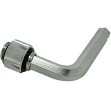 EKWB EK AF Extender 12mm M-M G1/4, Connexion Noir/Argent