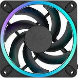 Fractal Design Momentum 12 RGB Black, Ventilateur de boîtier Noir, Connecteur PWM à 4 broches, ARGB Gen 2 (16 LED)