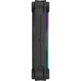 Fractal Design Momentum 12 RGB Black, Ventilateur de boîtier Noir, Connecteur PWM à 4 broches, ARGB Gen 2 (16 LED)